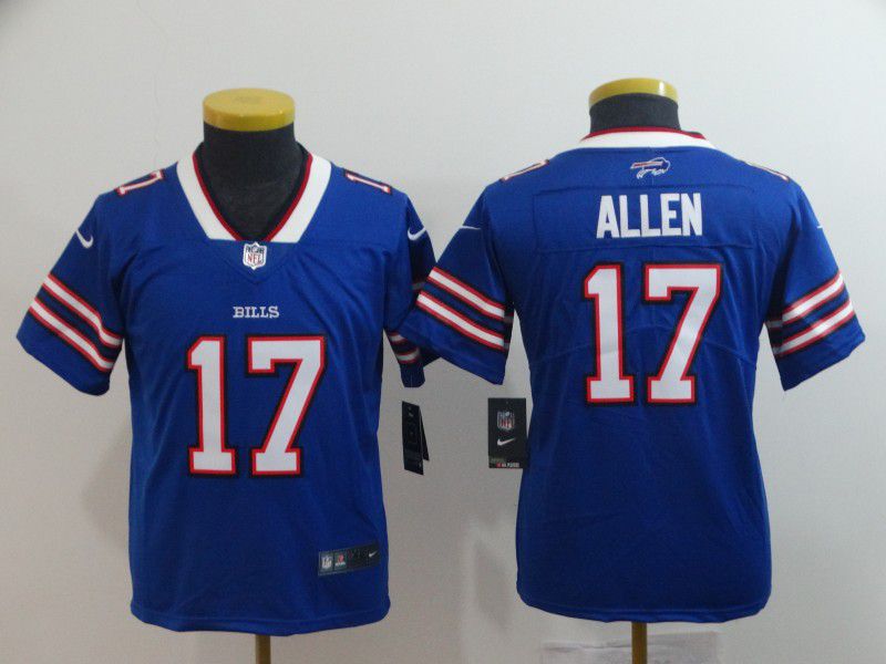 Youth Buffalo Bills #17 Allen Blue Nike Vapor Untouchable Limited Playe NFL Jerseys